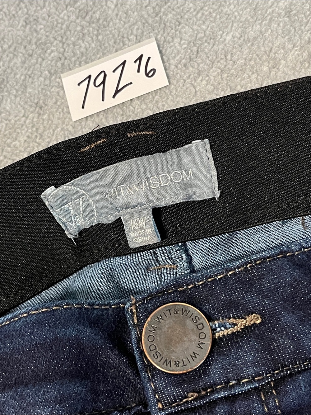 Wit And Wisdom Bootcut Jeans Womens 16 Raw Hem - Picture 3 of 10